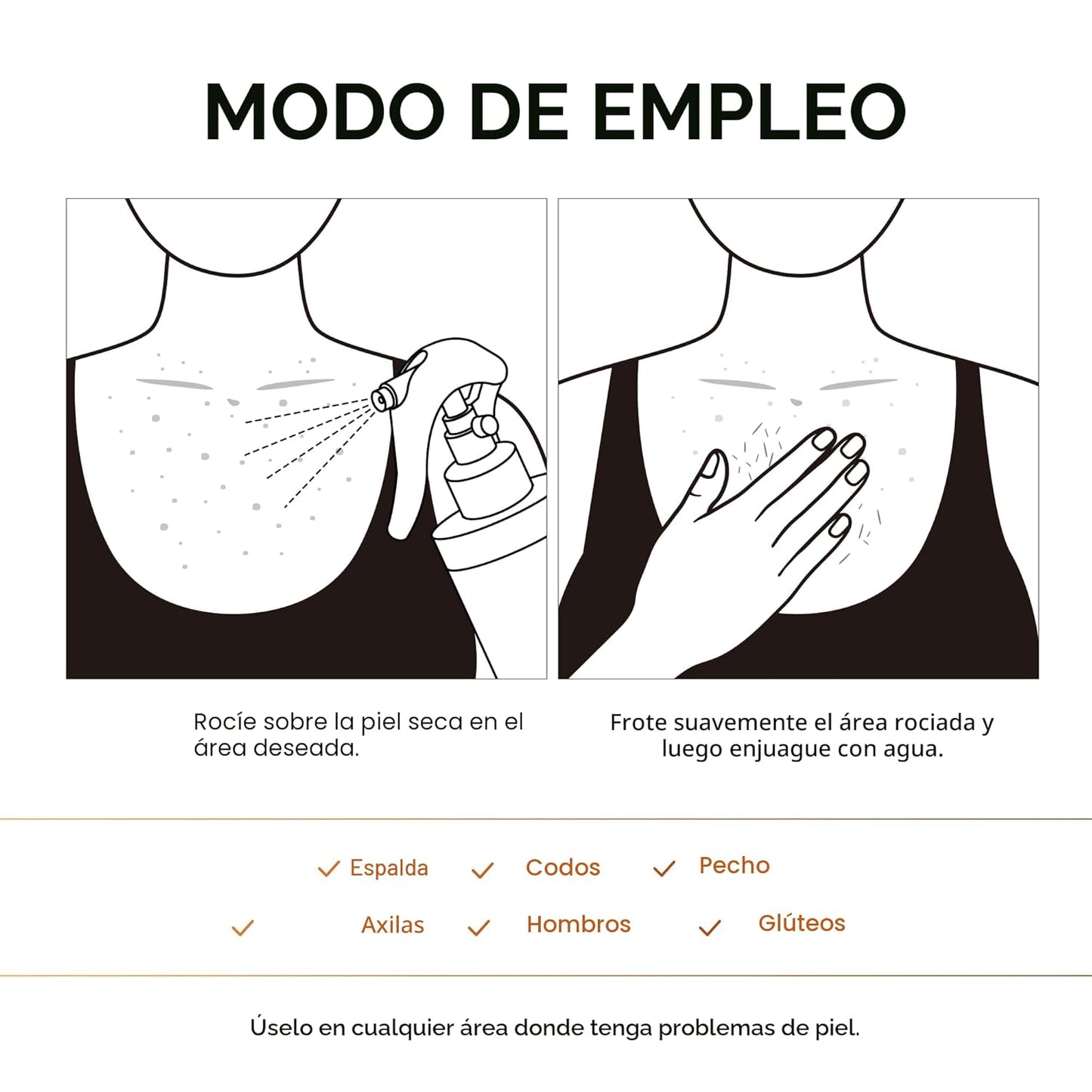 Exfoliante para el cuidado de la piel. Aclara entre piernas cuello, axilas y mas ofertas solo por hoy envio gratis.