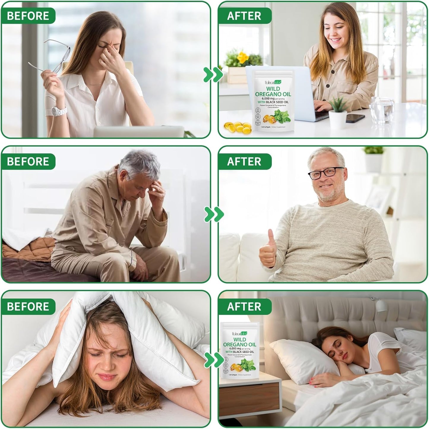 ACEITE DE OREGANO (2 CAPSULAS POR DIA) PARA MUJERES Y HOMBRES