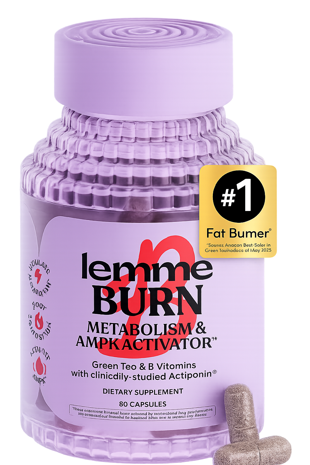 Lemme Burn Acelera tu Metabolismo y Quema Grasa Naturalmente 💊 60 capsulas
