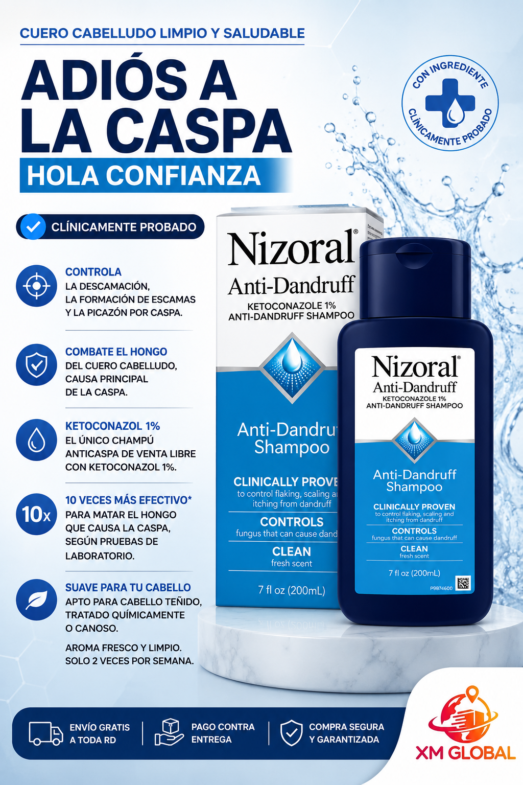 Nizoral - Champú para tratar la caspa desde la raiz