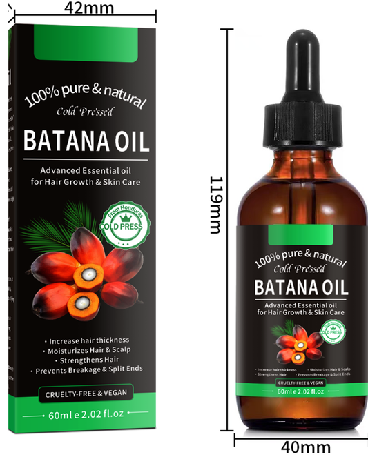 Aceite de Batana 100% Puro para Crecimiento y Reparación Capilar ( Mujeres y Hombres) 2x1