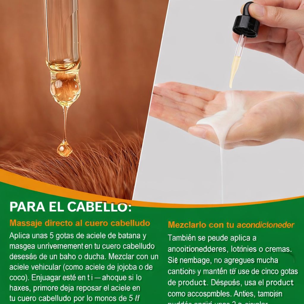Aceite de Batana 100% Puro para Crecimiento y Reparación Capilar ( Mujeres y Hombres) 2x1