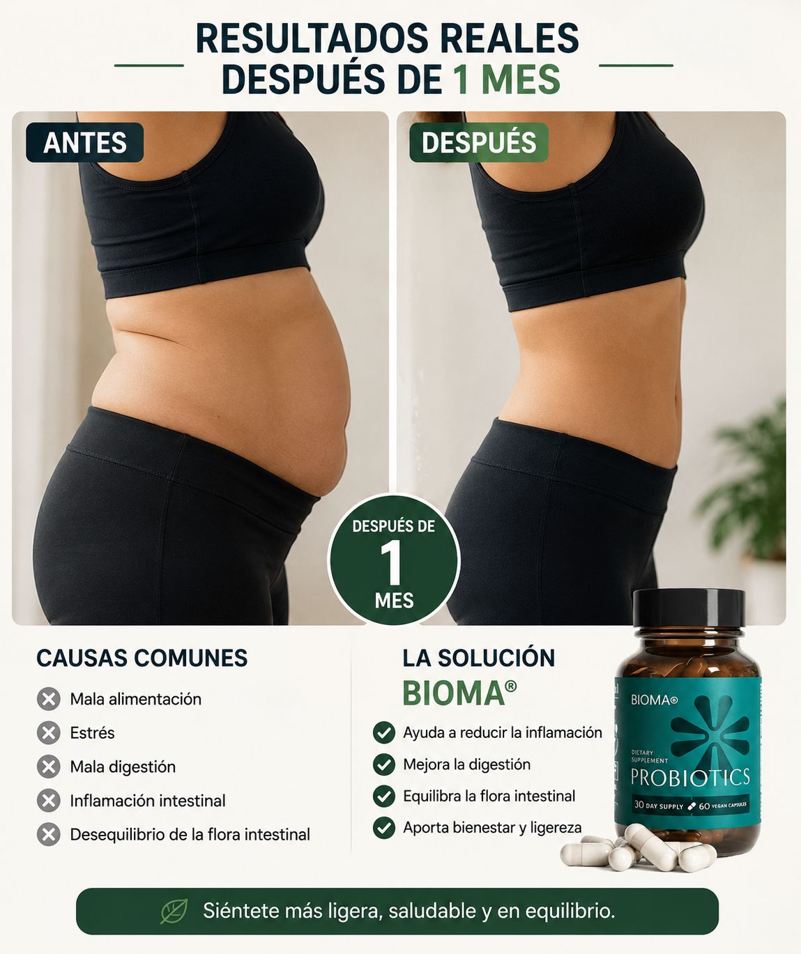 BIOMA Probiotics | Apoya una Digestión Saludable y Reduce la Inflamación Abdominal