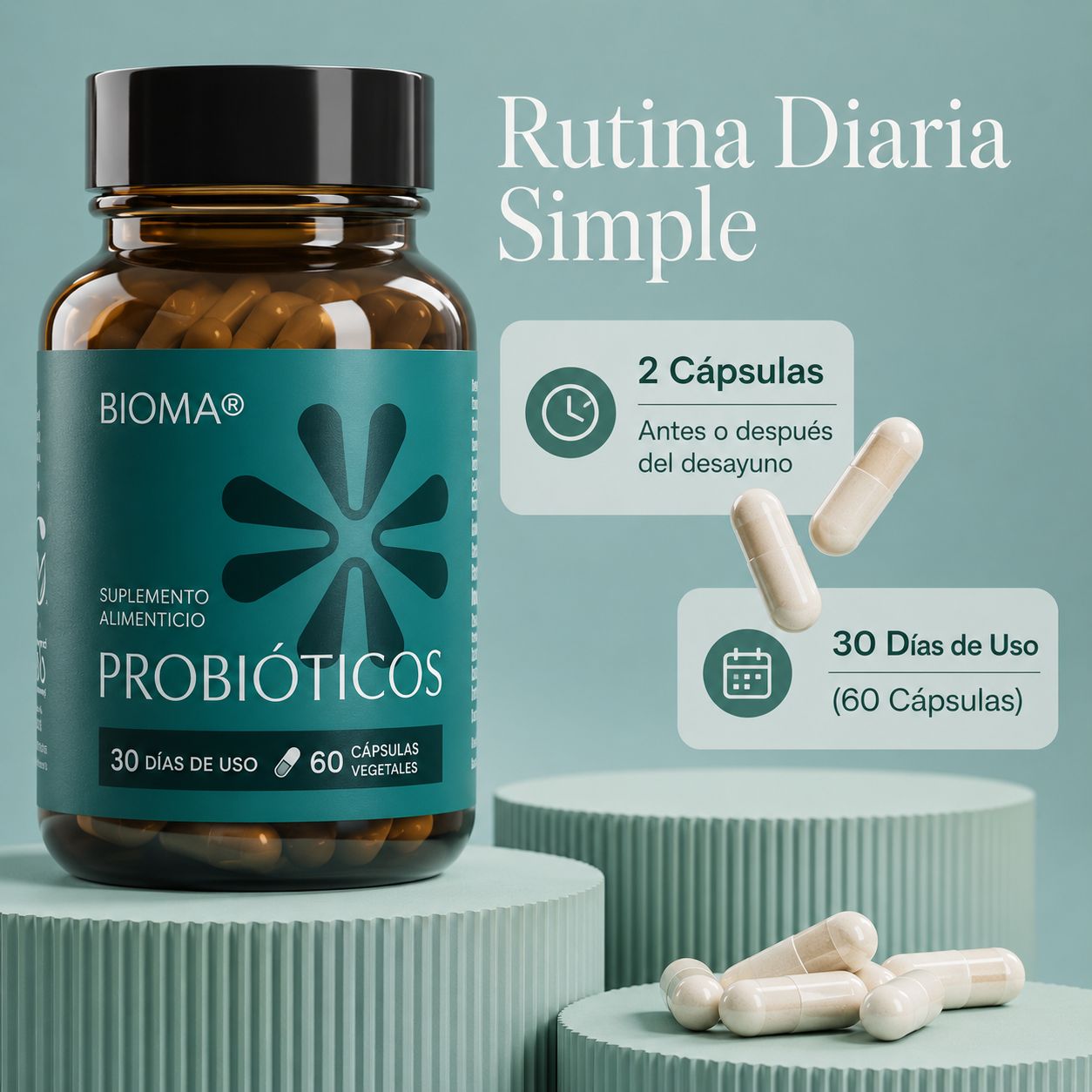 BIOMA Probiotics | Apoya una Digestión Saludable y Reduce la Inflamación Abdominal