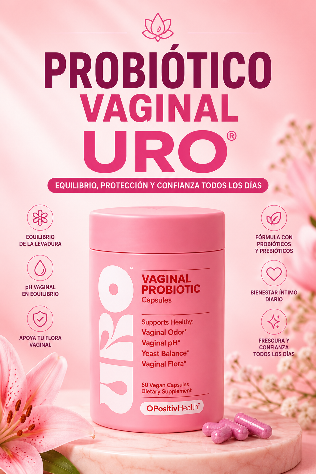 URO VAGINAL PROBIOTICS `PARA MAL EL OLOR VAGINAL
